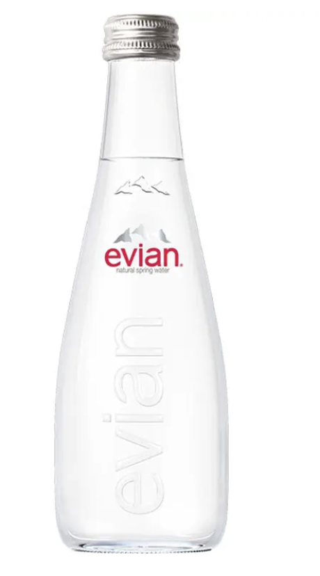 Вода мінеральна н/газ Evian 0.33л скло